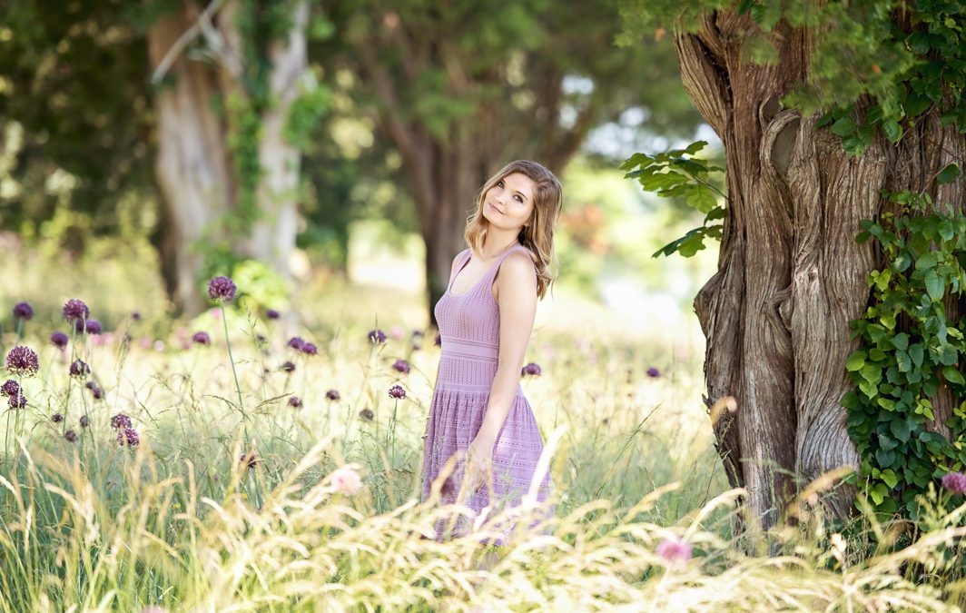 Spring Flowers Senior Photo Session | Williamsburg, VA